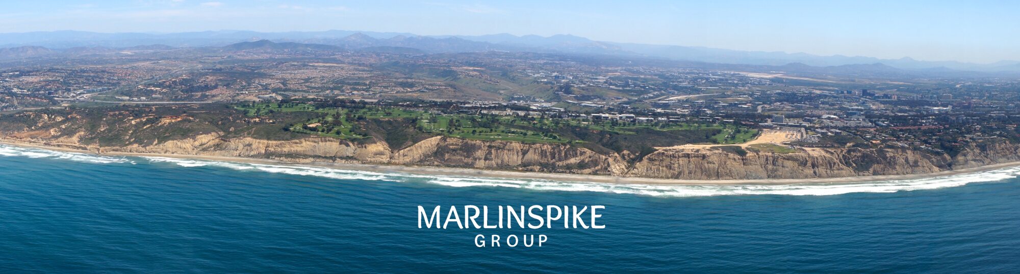 Aerial view of the San Diego coastline